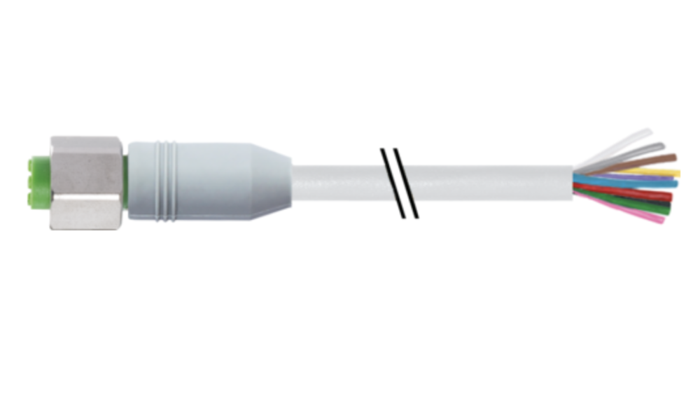 MURR - 7014-19041-2091000, M12 FEMALE 0° A-COD. WITH CABLE F&B [2]