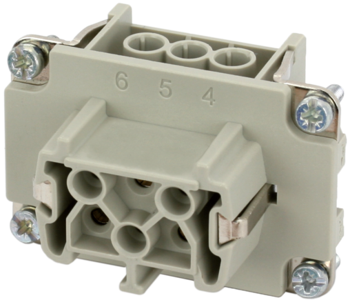 MURR - 70MH-EB006-DS03020, B6 FEMALE 6-POLE SCREW 500V 16A [1]