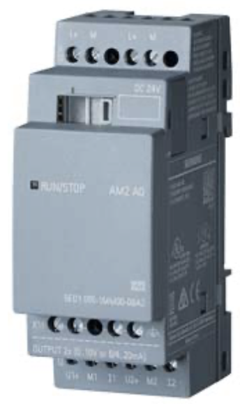 SIEMENS - 6ED1055-1MM00-0BA2, LOGO! AM2 AQ EXPANSION MODULE, PS: 24 V DC [1]