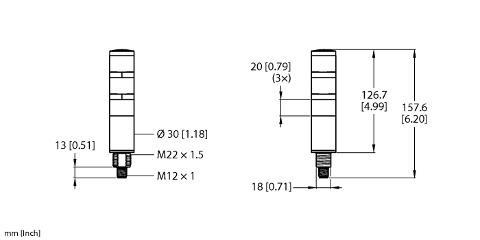 TURCK - TL30BGYRXXNXQD, TOWER LIGHT 3 LED [2]