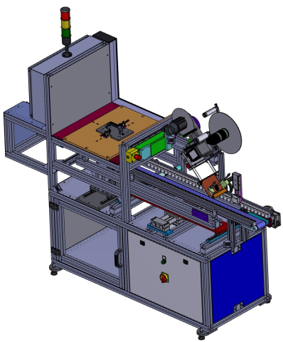 10137 - One Blade - 10137.004 - Rubbing and label applicator machine