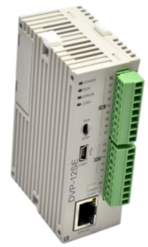 DELTA DVP - DELTA - DVP12SE11R, PLC 8DI/2DO, 2AI/2AO