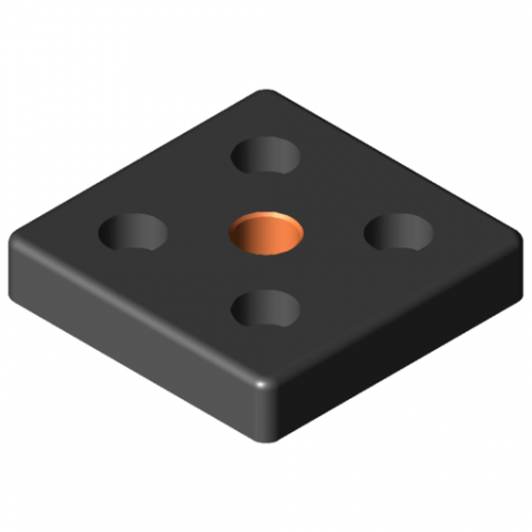 ACCESORII - ITEM - 0.0.406.23,  PLACA 80x80 M16