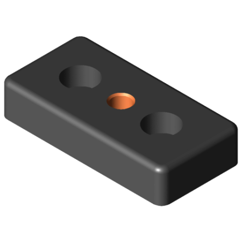 PROFILE ALUMINIU - ITEM - 0.0.440.71,  PLACA 80x40 M10