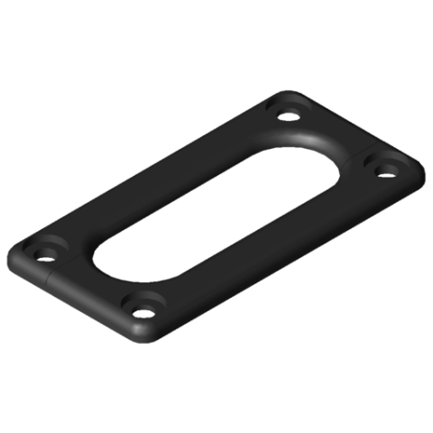 PROFILE ALUMINIU - ITEM - 0.0.672.01,  CONDUIT CAP 80X40