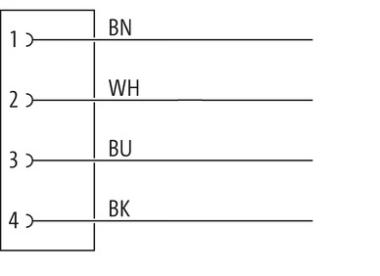 MURR - 7000-08061-0110750, M8 FEMALE CABLE 4X0.25 [1]