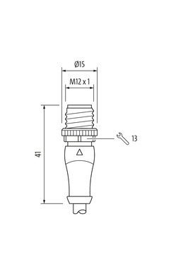 MURR - 7000-12021-0340150, M12 MALE CABLE 4X0.34 [2]