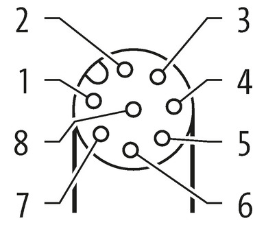MURR - 7000-17161-7220500, M12 FEMALE CABLE 8X0.25 [3]