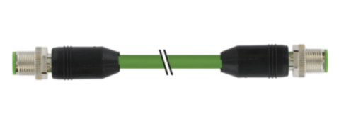 M12 - MURR - 7000-44511-7940700, M12 MALE 0° / M12 MALE 0° D-COD. SHIELDED