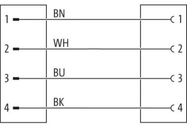 MURR - 7000-40121-6140300, M12 MALE / M12 FEMALE CABLE 4X0.34 [1]