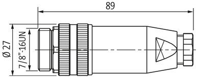 MURR - 7000-78081-0000000, 7/8 MALE FIELD WIREABLE SCREW 5 POLE CLAMP [2]