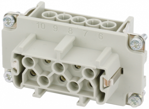 HEAVY DUTY - MURR - 70MH-EB010-ES03020, B10 FEMALE 10 POLE SCREW T 500V 16A