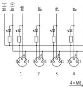 MURR - 8000-84010-3370300, EXACT 8 4XM8 3 POLE PRE WIRED CABLE [2]