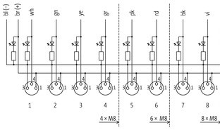 MURR - 8000-88010-3570500, EXACT 8 8XM8 3 POLE PRE WIRED CABLE [2]