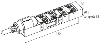 MURR - 8000-88010-3570500, EXACT 8 8XM8 3 POLE PRE WIRED CABLE [1]