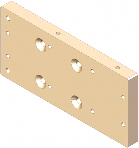 26022 - Omnia Pannarello Assembly - 26022.001.D-012 - PLACA SUPORT 2