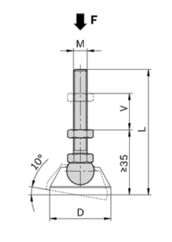 REXROTH - 3842537227, SPINDLE M16 L85 STAINLESS [1]