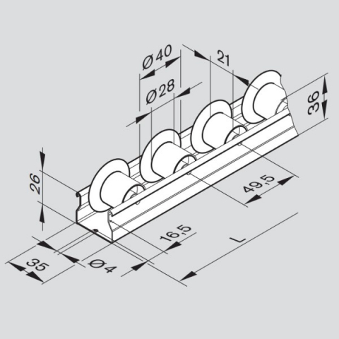 ROLE - REXROTH - 3842993322, SECTIUNE CU ROLE D28SK