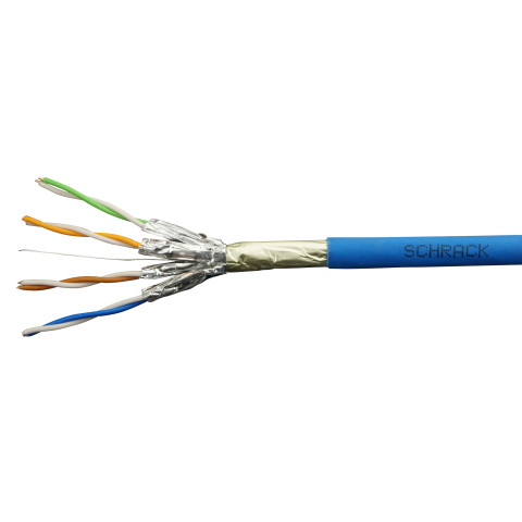 CABLURI - SCHRACK - CABLU F/FTP CAT.6A, 4X2XAWG23/1,500MHZ, LS0H-3,DCA, ALBASTRU