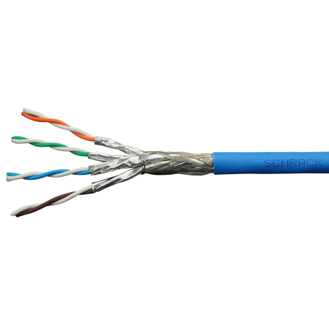 CABLURI - SCHRACK - CABLU S/FTP CAT.7,4X2XAWG22/1,1GHZ,LS0H3,CCA,50%