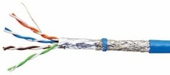 CABLURI - SCHRACK - CABLU SF/UTP CAT.5E, 4X2XAWG24/1, PVC, ECA, ALBASTRU