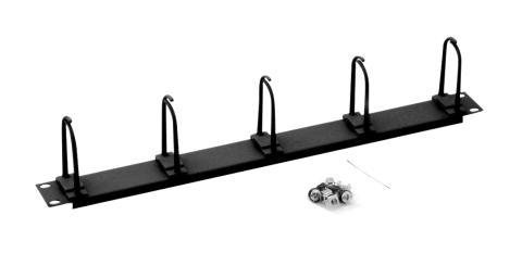 IT - SCHRACK - ORGANIZATOR CABLURI 19",1U,5 IN PLASTIC MARI 40X83MM RAL9005