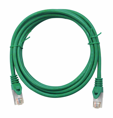 PATCHCABLU - SCHRACK - PATCHCABLU C6A RJ45G 10GB, LS0H, ECRANAT, VERDE, 3M