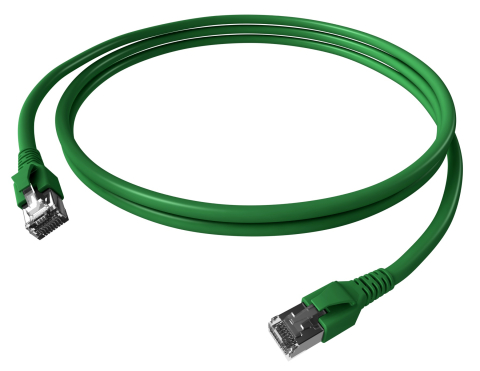 RETELISTICA - SCHRACK - PATCHCABLU CAT.6A/10GB ECRANAT RJ45,LS0H,VERDE 7M