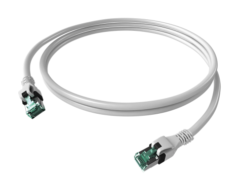 PATCHCABLU - SCHRACK - PATCHCABLU CAT.6A PUSH PULL ECRANAT RJ45 ALB ,LS0H, 7,5M