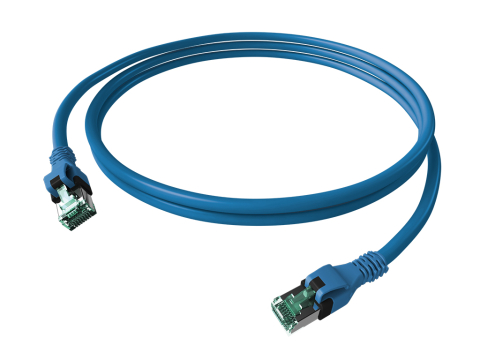 PATCHCABLU - SCHRACK - PATCHCABLU CAT.6A PUSH PULL ECRANAT RJ45 ALBASTRU ,LS0H,2M