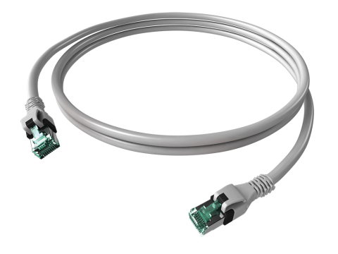 PATCHCABLU - SCHRACK - PATCHCABLU CAT.6A PUSH PULL ECRANAT RJ45 GRI ,LS0H,7,5M