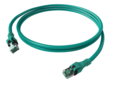 RETELISTICA - SCHRACK - PATCHCABLU CAT.6A PUSH PULL ECRANAT RJ45 TURCOAZ ,LS0H, 5M
