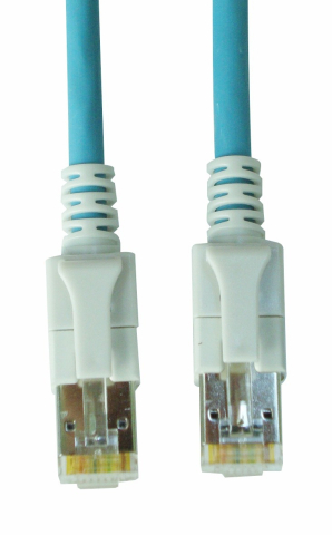 PATCHCABLU - SCHRACK - PATCHCABLU CAT6A CU LED ECRANAT RJ45 ALBASTRU 10GB 7M