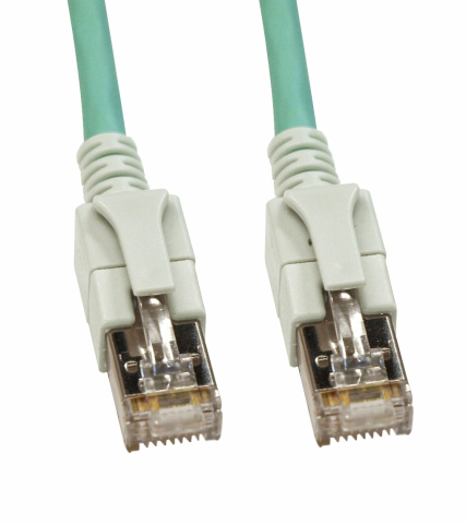 PATCHCABLU - SCHRACK - PATCHCABLU CAT6A CU LED ECRANAT RJ45 ALBASTRU-AQUA 10GB 2M