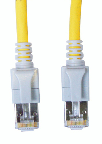 PATCHCABLU - SCHRACK - PATCHCABLU CAT6A CU LED ECRANAT RJ45 GALBEN 10GB 5M