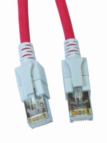 PATCHCABLU - SCHRACK - PATCHCABLU CAT6A CU LED ECRANAT RJ45 ROSU 10GB 1M