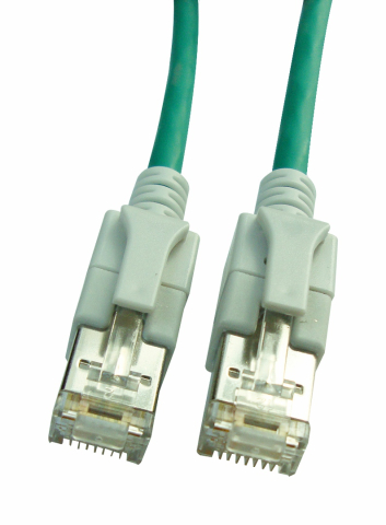 PATCHCABLU - SCHRACK - PATCHCABLU CAT6A CU LED ECRANAT RJ45 VERDE 10GB 1M