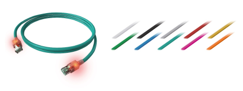 PATCHCABLU - SCHRACK - PATCHCABLU CAT6A CU LED ECRANAT RJ45 VIOLET 10GB 3M