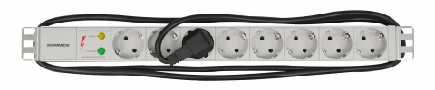 IT - SCHRACK - PDU 19", 8XSCHUKO+PROT SUPRAT, PROFALU 1U, CABLU 2M,RAL7035