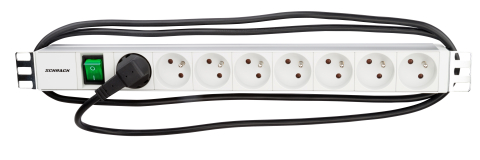 IT - SCHRACK - PDU 19", 8XUTE C.ON/OFF , PROFIL ALU 1U, CABLU 2M,RAL7035