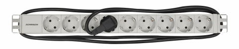 IT - SCHRACK - PDU 19", 9XSCHUKO, PROFIL ALU 1U, CABLU CONEXIUNE 2M,RAL7035