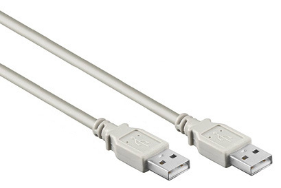 ELECTRICE - SCHRACK - USB 2.0 A-A CABLE, A MALE - A MALE, GREY, 1.8M