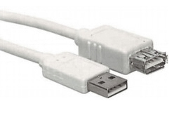ELECTRICE - SCHRACK - USB 2.0 A-A EXTENSIONCABLE, A MALE - A FEMALE, GREY, 3M
