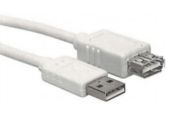 ELECTRICE - SCHRACK - USB 2.0 A-A EXTENSIONCABLE, A MALE - A FEMALE, GREY, 5M