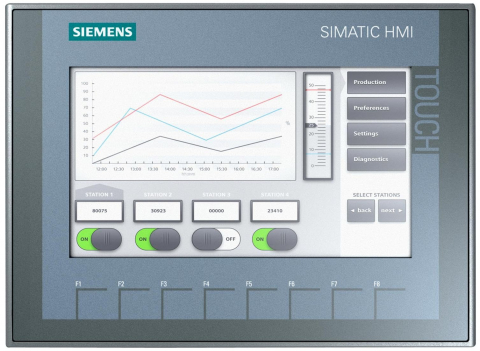 HMI - SIEMENS - 6AV21232GB030AX0, SIMATIC HMI,KTP400 BASIC PANEL KEY AND TOUCH