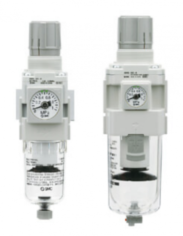FILTRE - SMC - AW40-F04-B, FILTER REGULATOR & FILTER REGULATOR W/BACKFLOW FUNCTION