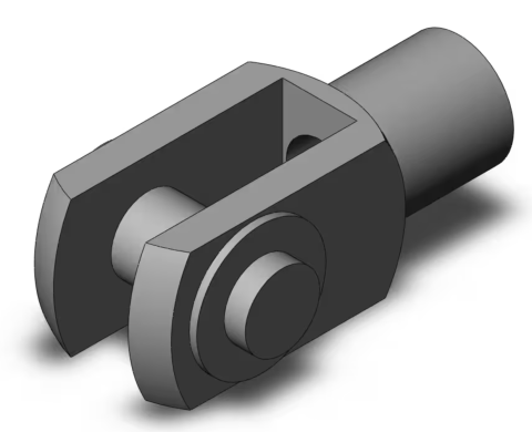 SUPORTI - SMC - GKM27-54, ROD CLEVIS M27X2