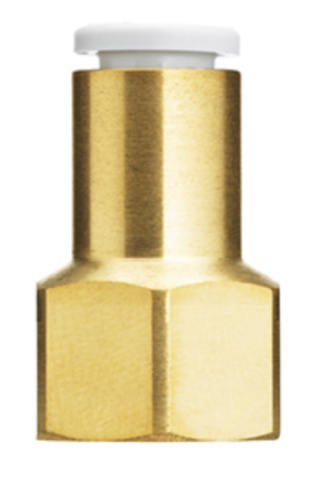 SMC - SMC - KQ2F08-G03A, BRASS FITTING, G 3/8 FEMALE THREAD, D 8 TUBE