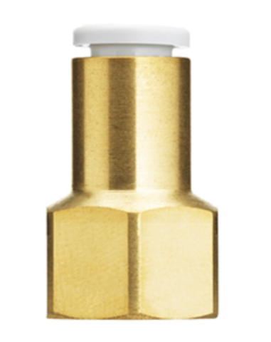 SMC - SMC - KQ2F10-G02A, BRASS FITTING, G 1/4 FEMALE THREAD, D 10 TUBE