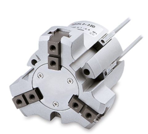 GRIPPERE - SMC - MHSL3-20D, AIR GRIPPER Ø20, 3 FINGERS, PARALLEL STYLE